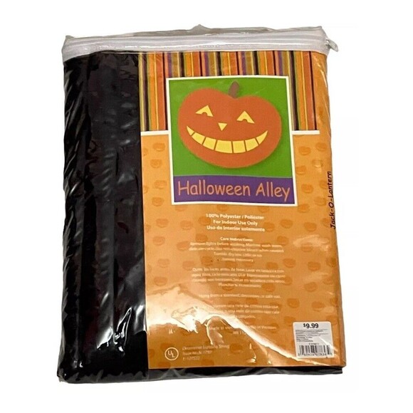 Lighted Halloween Jack-O-Lantern Door Wall Panel NEW Size 40” X 84” - Picture 2 of 2